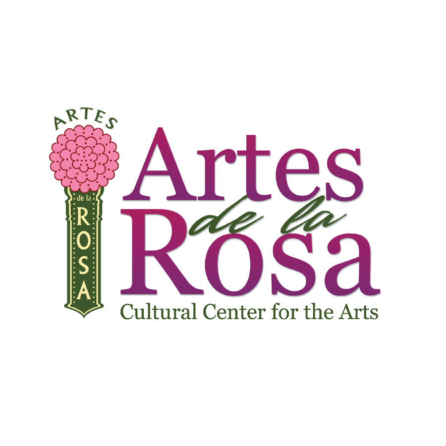 Artes de la Rosa logo with pink carnation