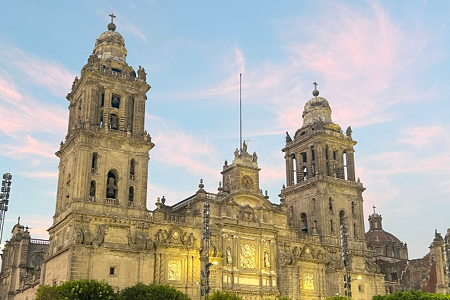 Metropolitan Cathedral in Mexico City visited during the C M A S study abroad program