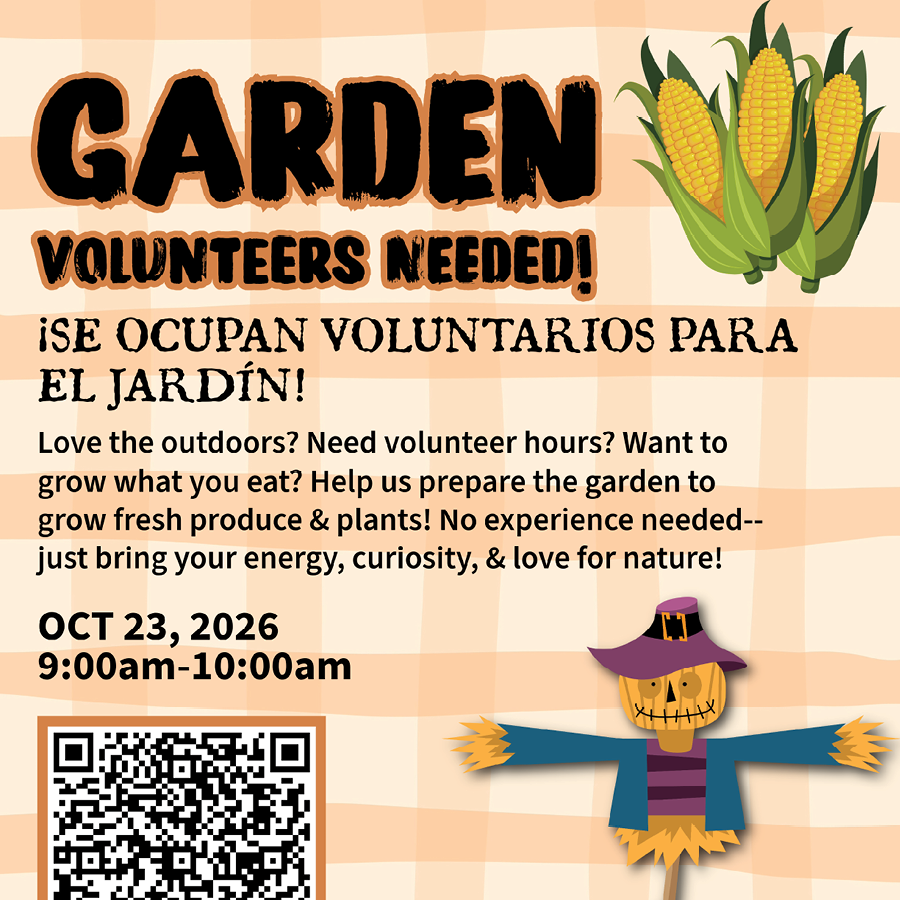 promotion for garden volunteers 